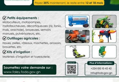 Guinée : le Fonds de Développement Agricole annonce l’ouverture de la soumission des demandes pour l’acquisition d’équipements